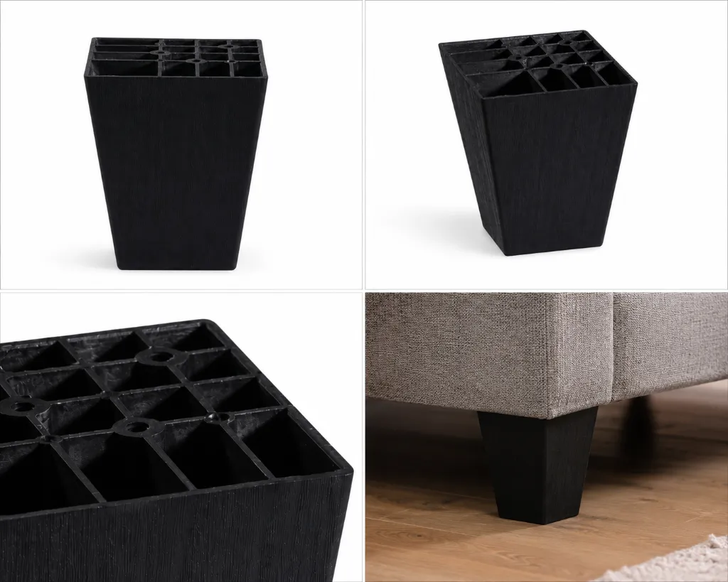 L-P-SQUARE-100_2.Plastic-Leg-Square-100mm-black.webp