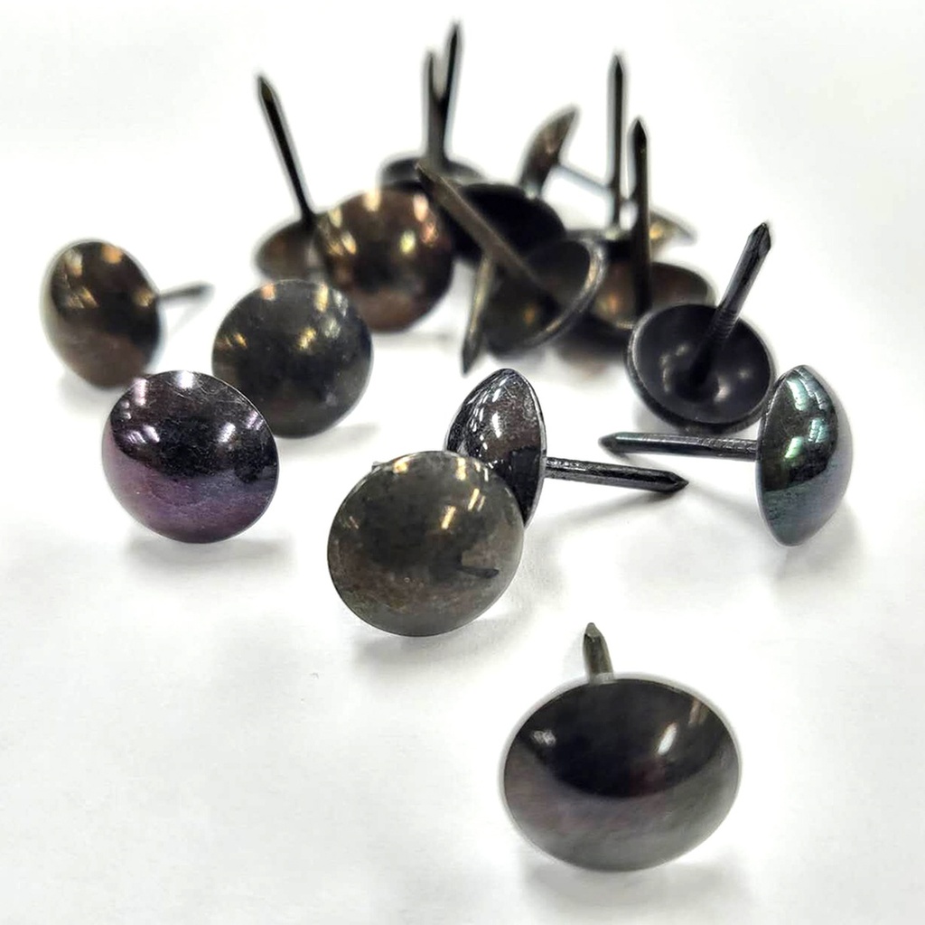 *CLEARANCE Dome Nail 11mm Black Vintage (500pc)
