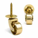 Brass Castor (Plate & Screw) - Brass