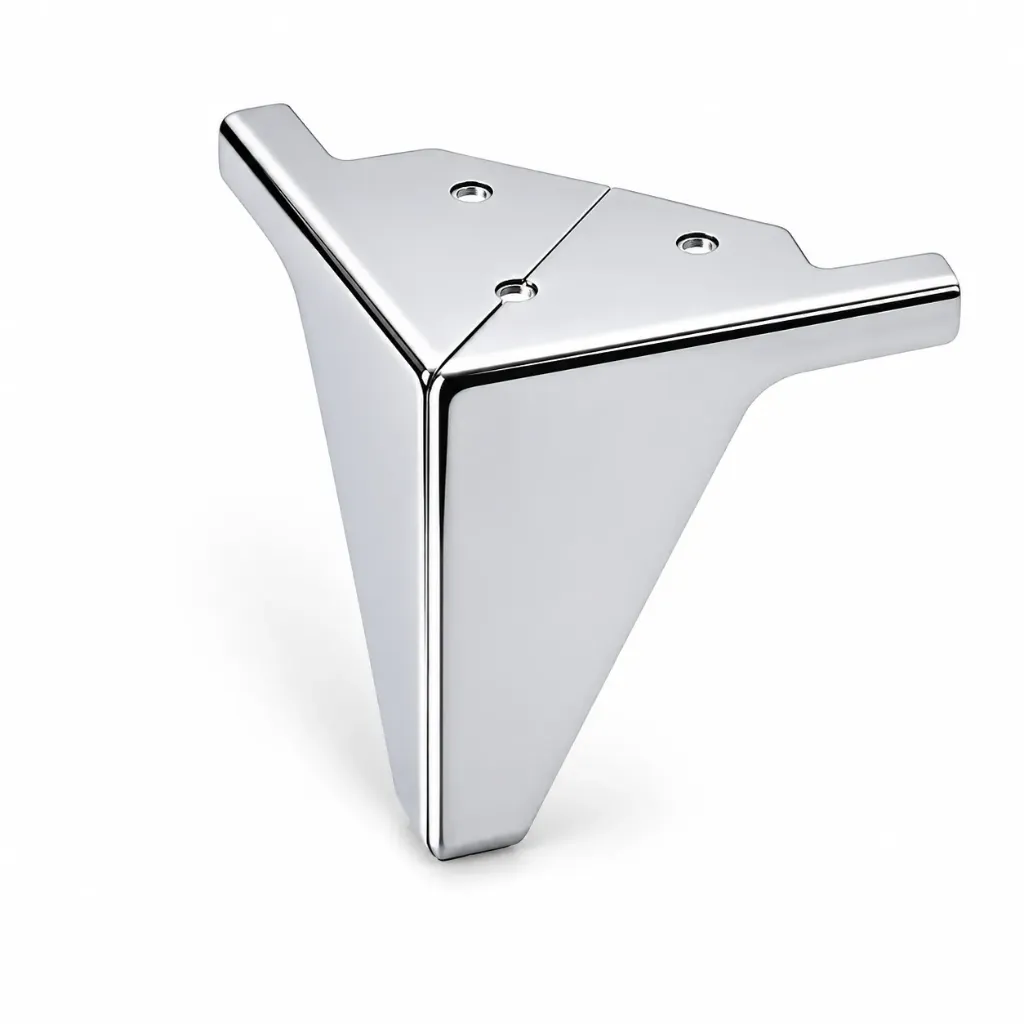 Metal Leg Rome 100mm CHROME