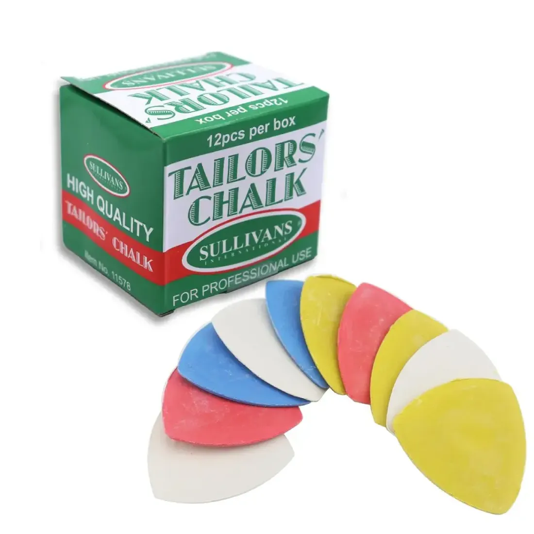 Sullivans Tailors Clay Chalk (12/Pack) MIXED COLOURS