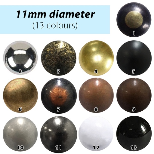 LEONE Decorative Dome Nails 11mm