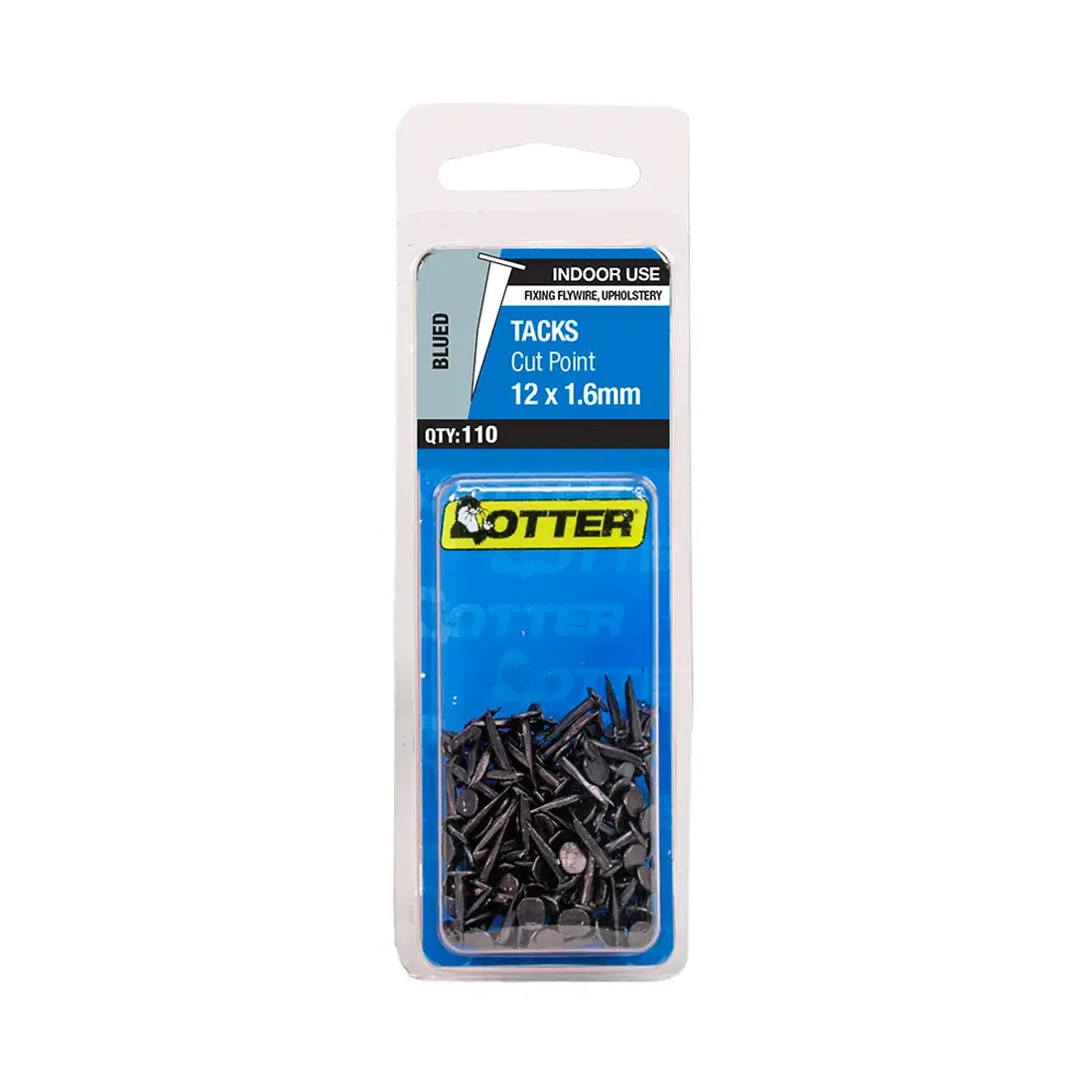 [FAS-BCT-12-RET] Blued Cut Tacks 12mm Blister (110/Pack)