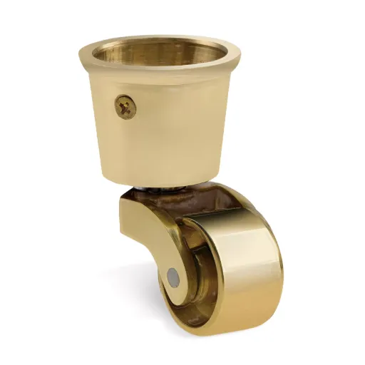 [L-C-CC32R-BRASS] Brass Cup Castor Round - Brass
