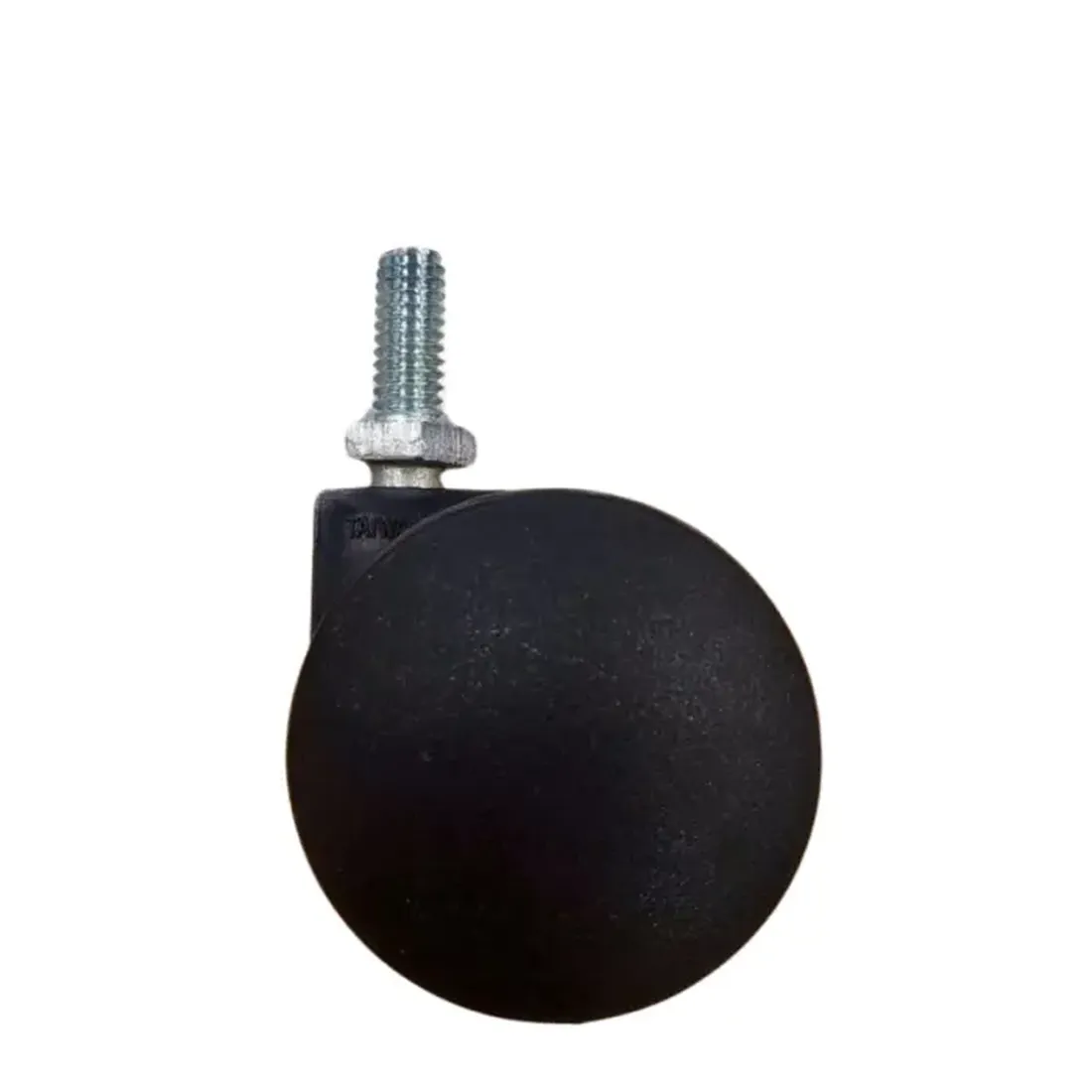 [L-C-TWC50-UH-516] *CLEARANCE Nylon Twin Wheel Unhooded Castor 60mm (5/16" Screw)