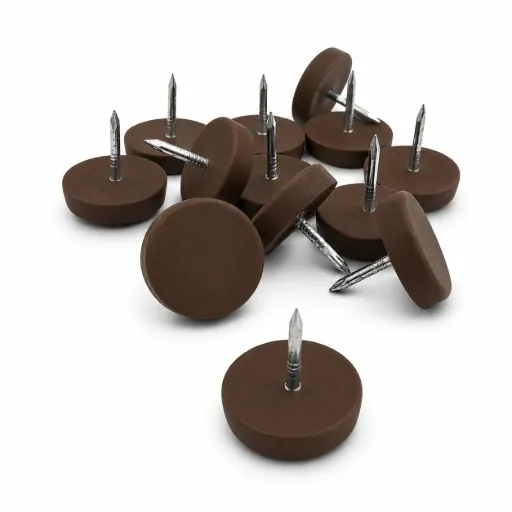 [L-G-N18B-1000] Nylon Nail Glide (18mm Diameter) BROWN