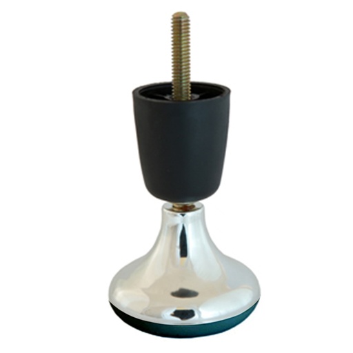 Trumpet/Mushroom Leg Glide 100mm (5/16 Screw) CHROME