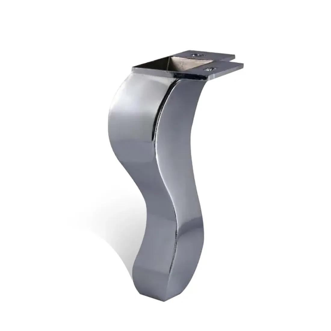 [L-M-CAB220] Metal Cabriole Leg 220mm CHROME