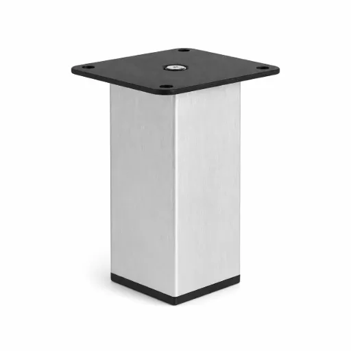 London Brushed Aluminium Metal Leg