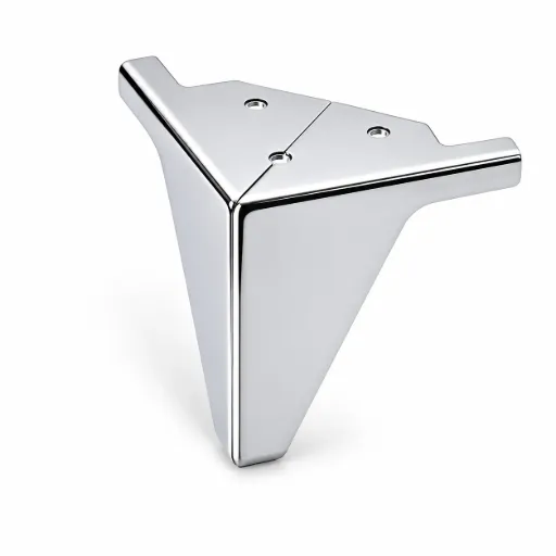 [L-M-ROME] Metal Leg Rome 100mm CHROME
