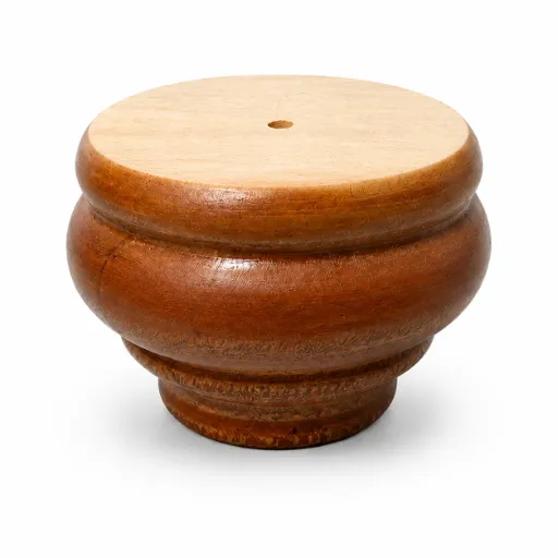 [L-W-ELIZABETH125X90] Elizabeth Timber Leg 90mm STAINED