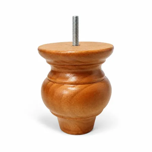 [L-W-LOU100] Louisa Timber Leg 100mm STAINED