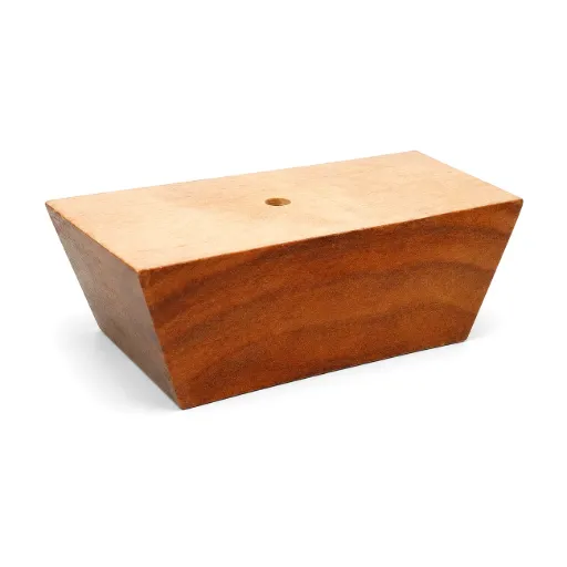 [L-W-PYRAMID-L] Large Pyramid Timber Leg 45mm STAINED