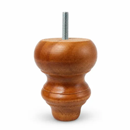 [L-W-VIR115] Virginia Timber Leg 115mm STAINED