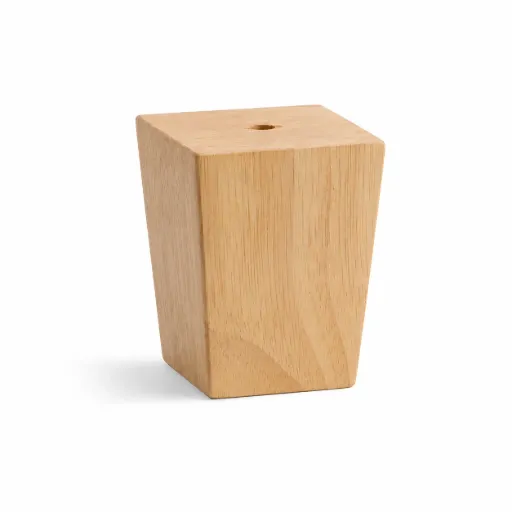 [L-W-CHOCK-RAW] Chock Timber Leg 100mm RAW