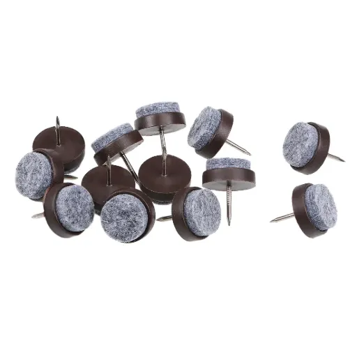Felt Tip Nylon Nail Glide (20mm Diameter) BROWN